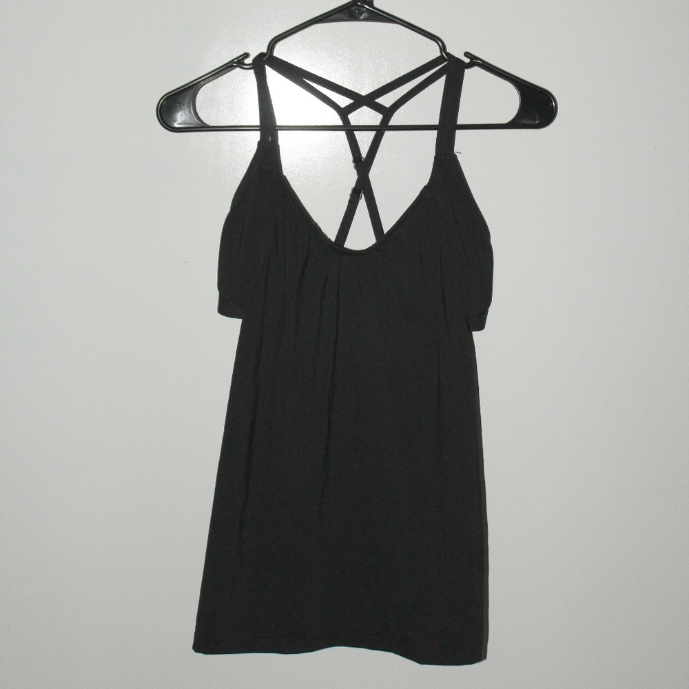 Athlete Black Built in Bra Workout Tank